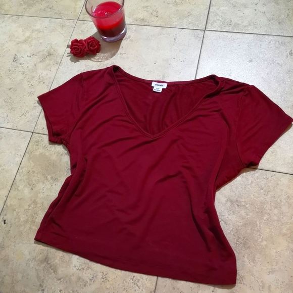 🔵 3/$30 Deep Wine Red Crop Top - Picture 3 of 13
